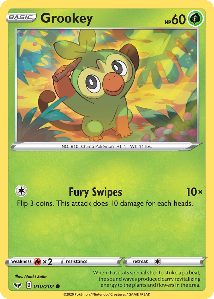Sword & Shield Grookey #10/202